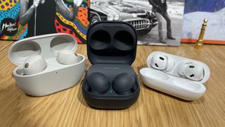 Samsung Galaxy Buds 2 Pro, Sony WF-1000XM5, Apple AirPods Pro 2