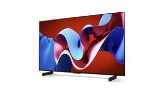 LG OLED42C4 white background